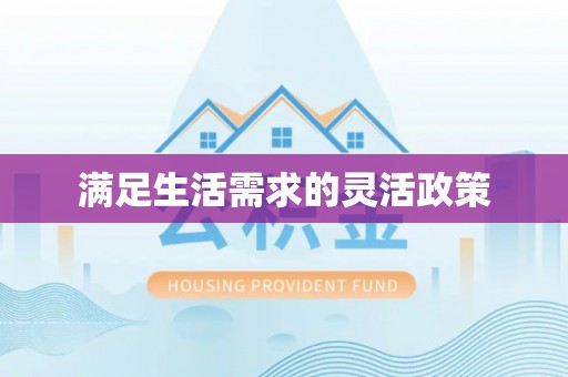 九台满足生活需求的灵活政策