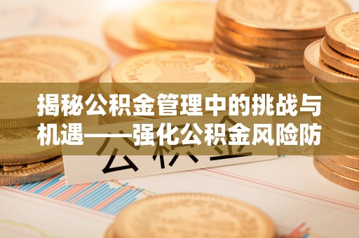 九台揭秘公积金管理中的挑战与机遇——强化公积金风险防控的多维策略