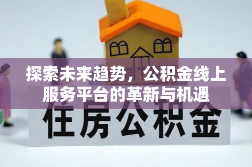 九台探索未来趋势，公积金线上服务平台的革新与机遇