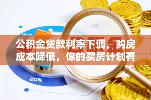 九台公积金贷款利率下调，购房成本降低，你的买房计划有变吗？